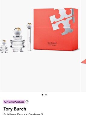 Tory Burch Sublime Gift Set in Coral and Silver